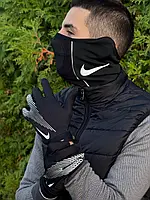 Тёплый снуд Nike Снуд Найк мужской Спортивный снуд Nike Зимний снуд Nike Nike аксессуары для спорта Флисовый снуд Nike