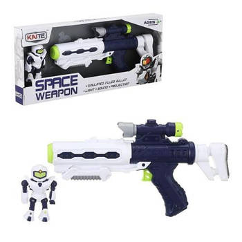 Бластер дитячий (35см, звук, світло, проектор, робот-космонавт 11см) KT218-11