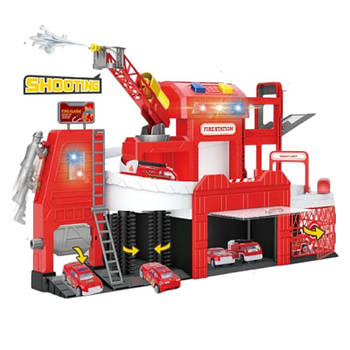 Гараж "Пожежна станція" (бризкає водою, звук, світло, транспорт) 660-S26