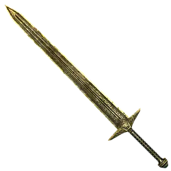 Двемерський меч дворучний для подарунку ручної роботи, меч з витонченими візерунками на подарунок