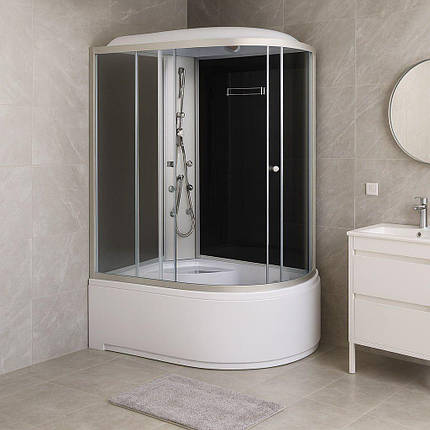 Душовий бокс Vivia 81 L RC лівий 120х80х215 см з глибоким піддоном асиметричний з гідромасажем, фото 2