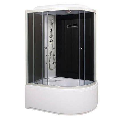 Душовий бокс Vivia 81 L RC лівий 120х80х215 см з глибоким піддоном асиметричний з гідромасажем, фото 1