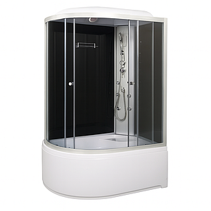 Душовий бокс Vivia 82 R RC правий 120х80х215 см з глибоким піддоном асиметричний з гідромасажем