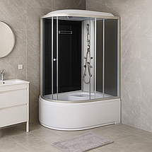 Душовий бокс Vivia 82 R RC правий 120х80х215 см з глибоким піддоном асиметричний з гідромасажем, фото 2