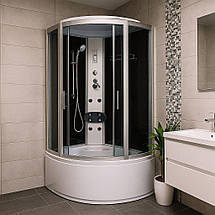Душовий бокс Vivia 167 L RC лівий 120х80х215 см з глибоким піддоном асиметричний з гідромасажем, фото 2