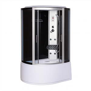 Душовий бокс Vivia 167 R RC правий 120х80х215 см з глибоким піддоном асиметричний з гідромасажем