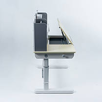 Комплект меблів Fundesk Ginepro Grey + дитяче крісло Cubby Bunias Grey, фото 3