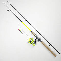 Спінінг в зборі з котушкою повний комплект на щуку Weida Expert 2.1м 5-28г + Weida WE 3000