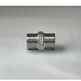 Ніпель різьбовий нержавіючий DN20 (3/4") з шестигранником, н/ж сталь AISI304, різьба BSPP, Class 150, фото 10