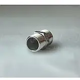 Ніпель різьбовий нержавіючий DN20 (3/4") з шестигранником, н/ж сталь AISI304, різьба BSPP, Class 150, фото 3