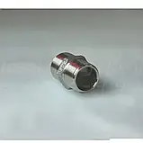 Ніпель різьбовий нержавіючий DN20 (3/4") з шестигранником, н/ж сталь AISI304, різьба BSPP, Class 150, фото 7