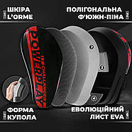 Лапи боксерські PowerPlay 3041 Чорно-Червоні PU [пара], фото 8