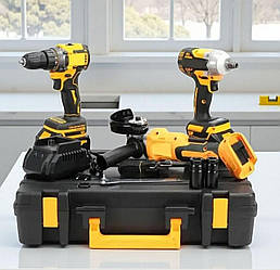 Акумуляторний набір інструментів 3 в 1, шурупокрут, гайковерт, болгарка (36V/6.0Ah)