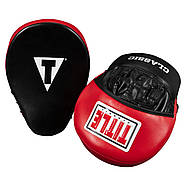 Лапи боксерські TITLE Classic Charge Punch Mitts Black/Red, фото 4