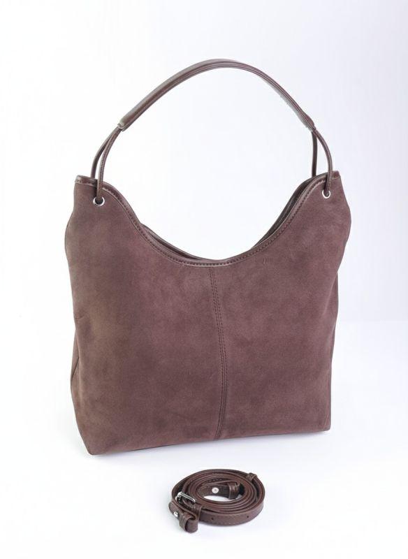 Сумка Женская замш кожа  88-5555 Coffee.Купити жіночі сумки гуртом і в роздріб із натуральної шкіри в Україні