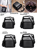 Оптова торгівля новою чоловічою сумкою через плече, портфелем, діловим стилем, повсякденним ОПТ, фото 6
