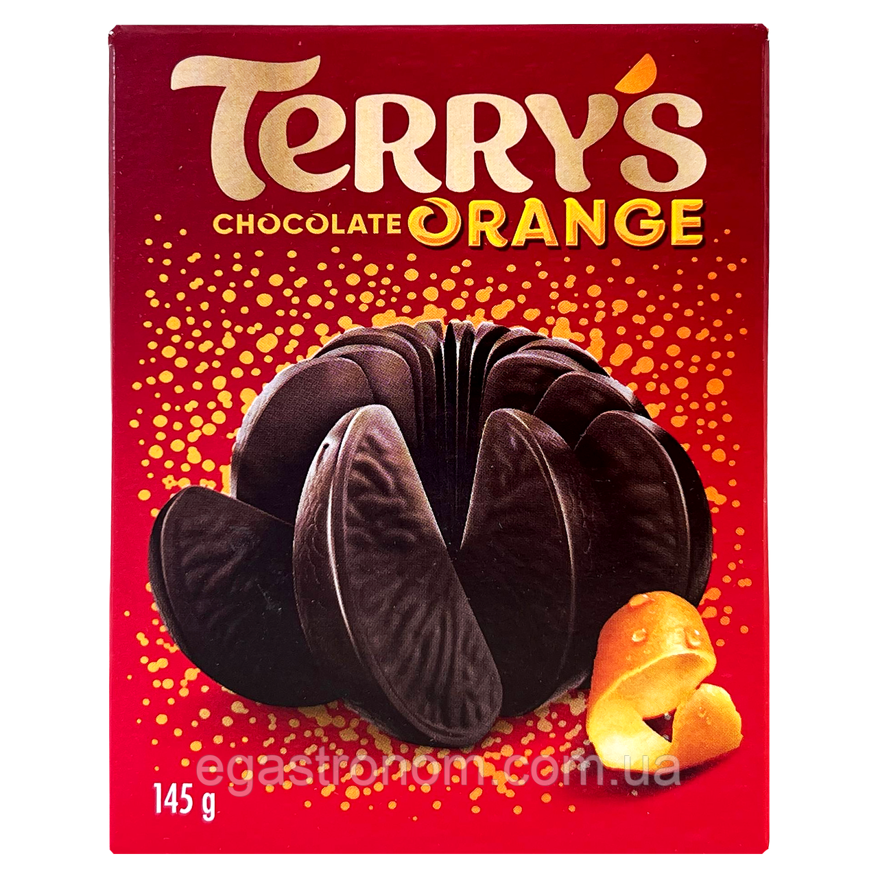 Шоколадний апельсин чорний Терріс Terrys orange dark 145g 12шт/ящ (Код: 00-00013269), фото 1
