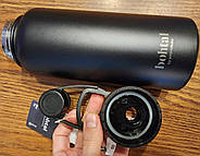 Пляшка для води металева з подвійною вакуумною ізоляцією Bohtal Insulated Sports Bottle 960 ml/32 oz Black, фото 10