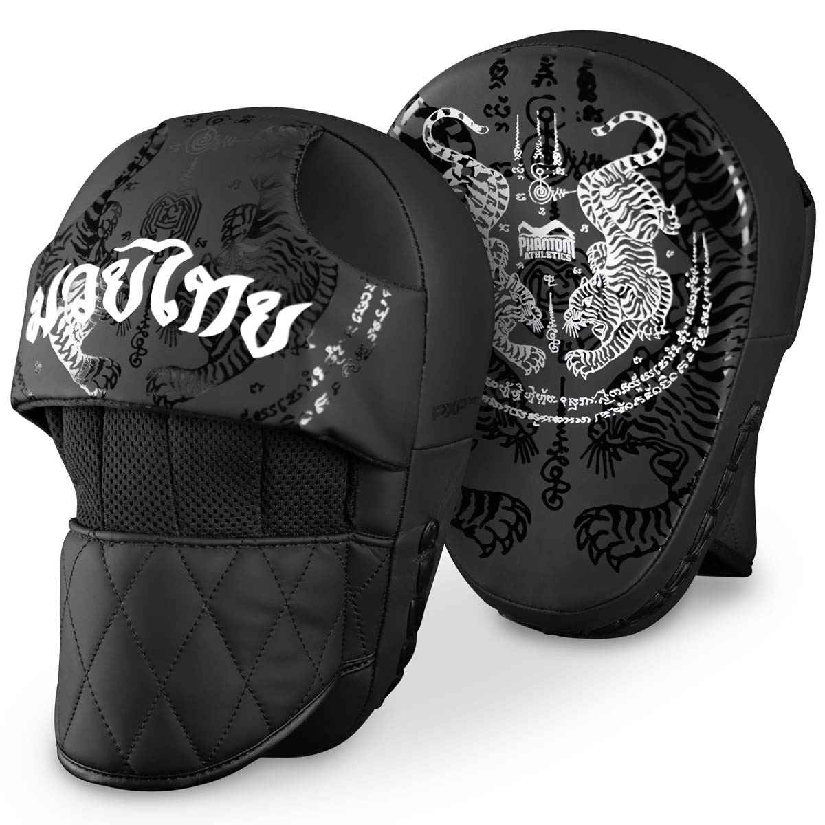 Лапи боксерські Phantom Muay Thai Black, фото 1