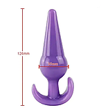 Набір силіконових анальних пробок та ланцюжка 3 шт., Стимулятори ануса + Лубрикант, Інтимні іграшки, фото 2