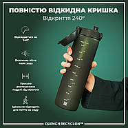 Пляшка для води ION8 1000 мл. (ЕКО пляшка) BPA Free, Dark Green, фото 3