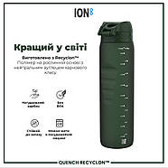 Пляшка для води ION8 1000 мл. (ЕКО пляшка) BPA Free, Dark Green, фото 6