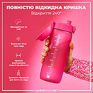 Пляшка для води ION8 750 мл. (ЕКО пляшка) BPA Free, Pink, фото 3