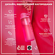 Пляшка для води ION8 750 мл. (ЕКО пляшка) BPA Free, Pink, фото 4