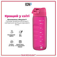 Пляшка для води ION8 750 мл. (ЕКО пляшка) BPA Free, Pink, фото 6