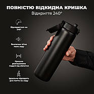 Пляшка для води металева вакуумна ION8 920 мл. Vacuum Insulated, Black, фото 3