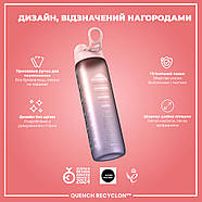 Пляшка для води ION8 1000 мл. BPA Free, Times To Drink, (ЕКО пляшка) BPA Free, Periwinkle &Rose, фото 4
