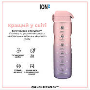 Пляшка для води ION8 1000 мл. BPA Free, Times To Drink, (ЕКО пляшка) BPA Free, Periwinkle &Rose, фото 6