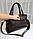 Містка жіноча сумка саквояж модна міська коричнева рептилія екошкіра, фото 6