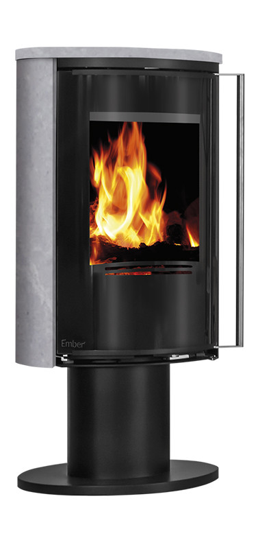 Поворотна піч у камені Ember kamin E16 VG Serpentino, фото 1