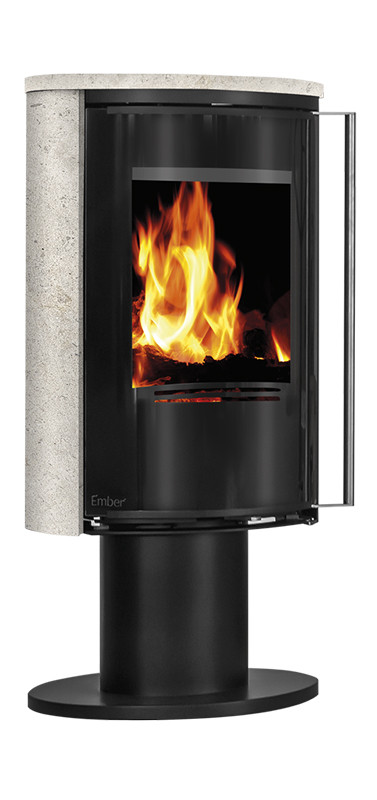 Дровяная печь камин на ножке Ember kamin E16 VG Limestone, фото 1