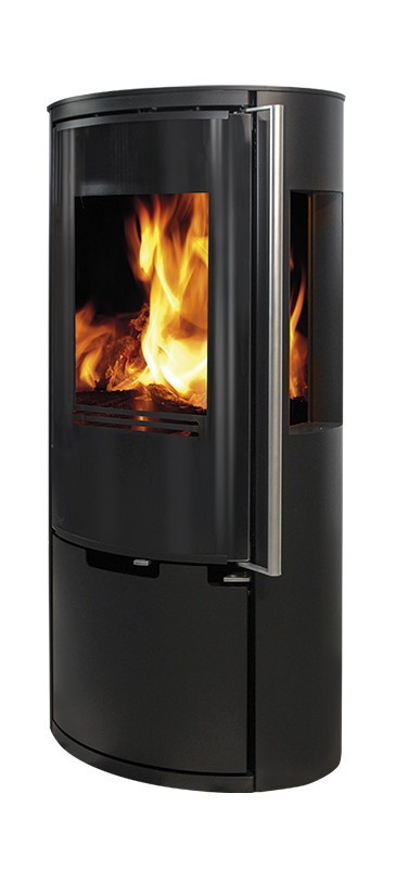 Печь камин три стекла Ember kamin E15 VG Stahl, фото 1