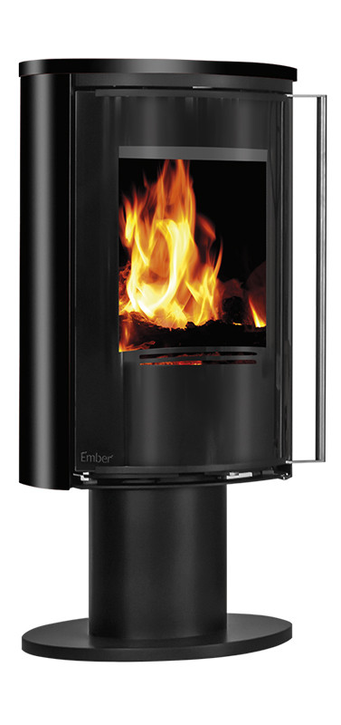 Піч камін на ніжці Ember kamin E16 VG Schwarze Keramik, фото 1