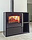 Опалювальна піч-камін із дровником Ember kamin M3 VG, фото 6