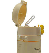 Пляшка для води CASNO 690 мл KXN-1219 Помаранчева (Гуси) з соломинкою, фото 4