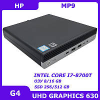 HP MP9 G4 i7-8700T 8/256 GB DisplayPort DP-HDMI VGA WiFi+Bluetooth