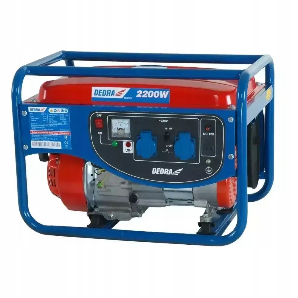 Генератор газобензиновый Dedra 2.8 кВт-3.1 кВт 16А 7.5 к.с портативний бензиновий генератор економний, фото 1