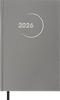 Щоденник датований 2026 (A5, жорстка обкладинка, сірий) Buromax Madam BM.21170-09