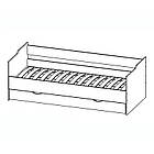 Ліжко односпальне, ліжко в спальну кімнату Тінейджер для підлітка, фото 2