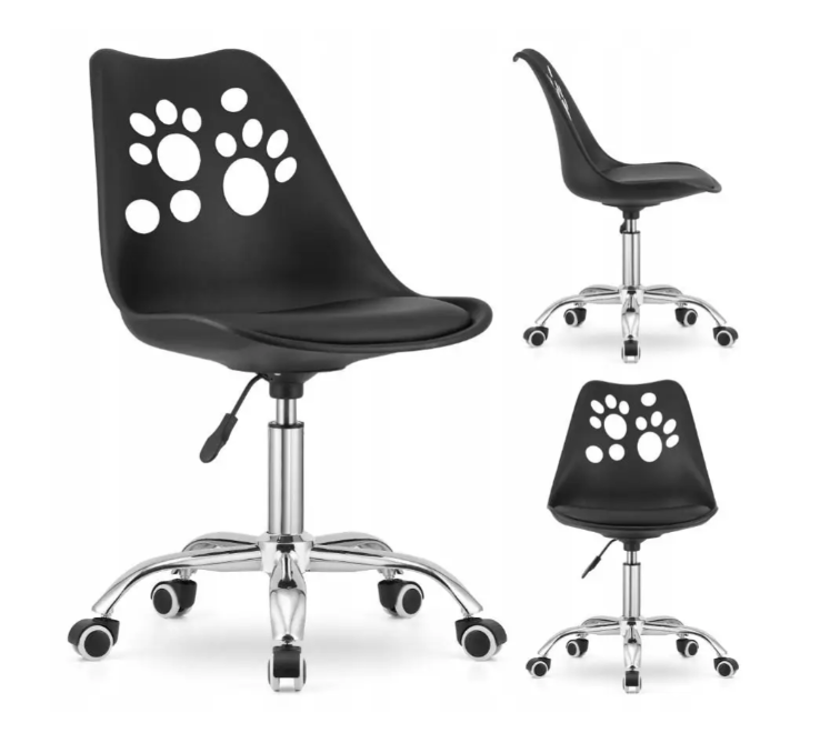 Обертове крісло, стілець для школяра JACK PRINT Чорне 3743, фото 1