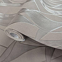 Шпалери вінілові на флізеліні 0.53 × 10.05 м Marburg 98115, коричневі — для вітальні, спальні, кабінету