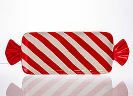 Блюдо сервірувальне у формі цукерки 26×12,5 (см) прямокутне з ручками з порцеляни CR-1-30