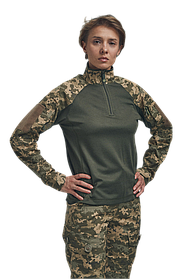 Жіноча бойова сорочка UBACS для бронежилета Піксель/Хакі