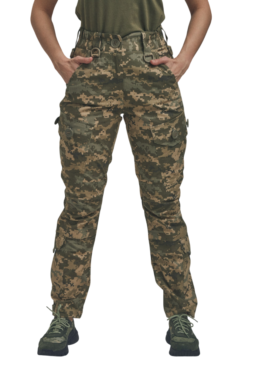 Жіночі польові штани FS з корсетною посадкою, піксель, фото 1