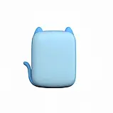 Портативний термопринтер мобільний міні принтер з наклейками Котик блакитний з набором паперу 12 шт, фото 7