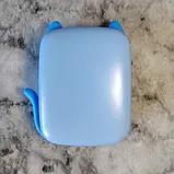 Портативний термопринтер мобільний міні принтер з наклейками Котик блакитний з набором паперу 12 шт, фото 9